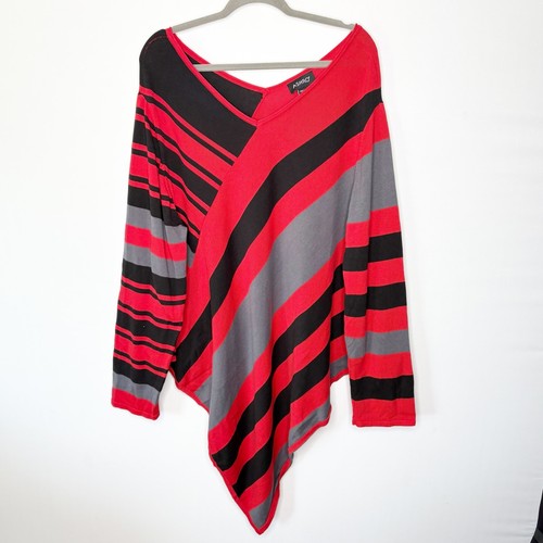 Ashro womens red black - womens, 2x